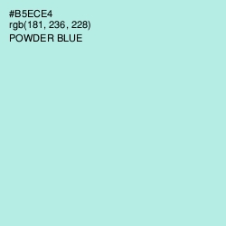 #B5ECE4 - Powder Blue Color Image